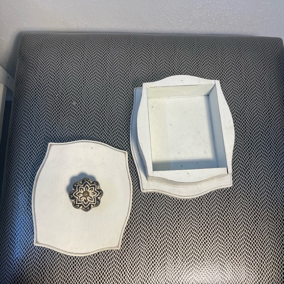 🌿$5 FARMHOUSE SHABBY CHIC Boho Trinket Box🎀 - Picture 6 of 8